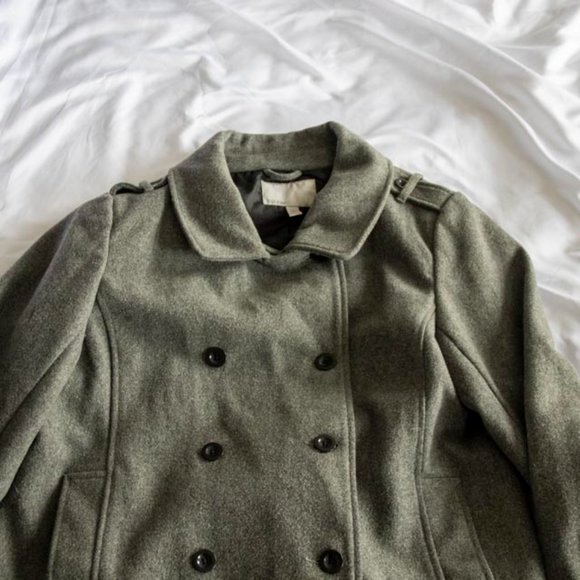 Old Navy XXL Pea Coat Grey - Picture 3 of 11